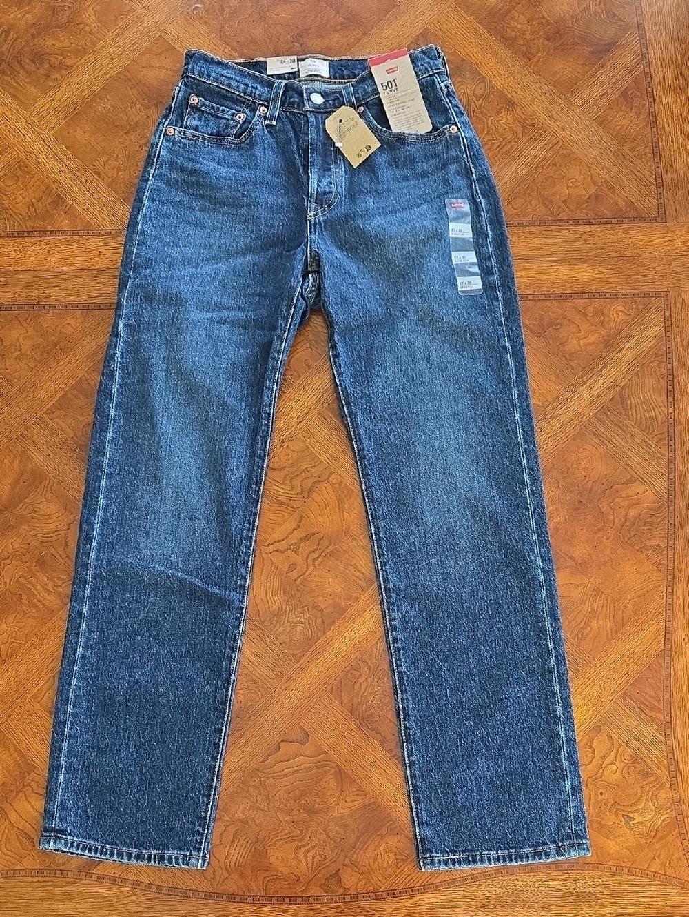Levi's Women's 501 Curve Straight Leg Stretch Jeans - Mild Salsa - 27 X 30 - NEW